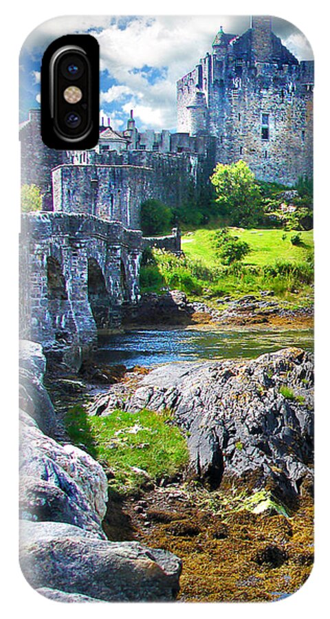 Castle iPhone X Case featuring the digital art Bridge To The Castle by Vicki Lea Eggen