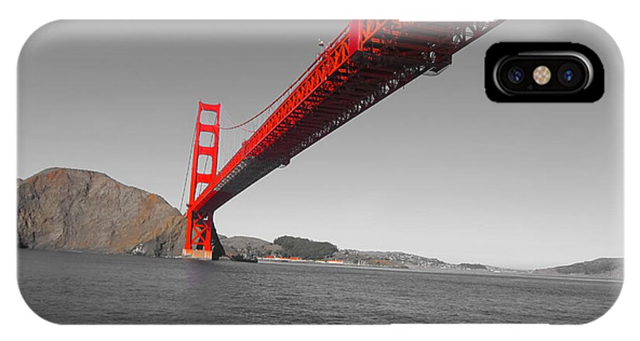 Golden Gate Bridge iPhone X Case featuring the photograph Bridgeworks by Douglas Barnard