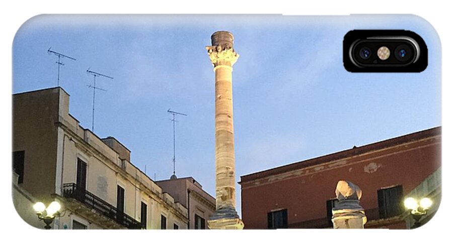 Cityscape iPhone X Case featuring the photograph Brindisi Colonne Appian Way 2 by Italian Art