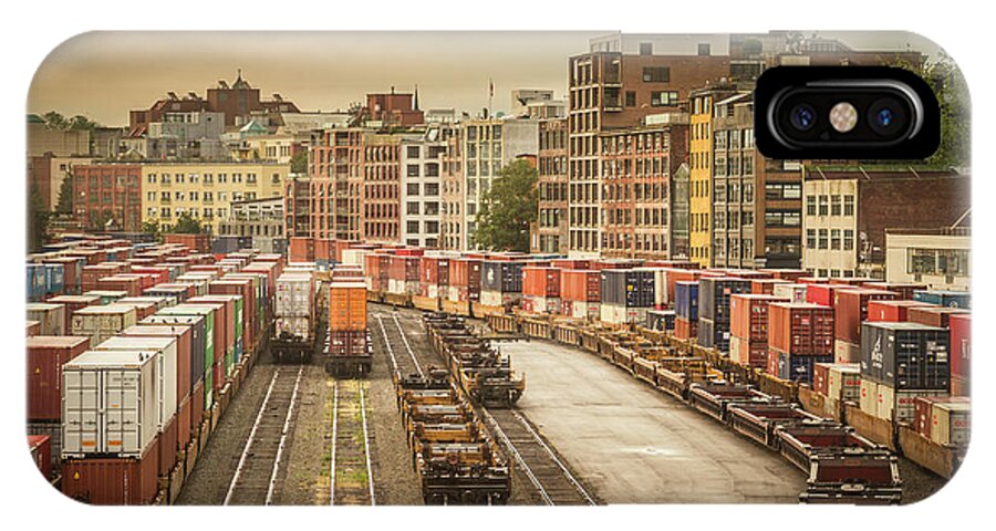 People iPhone X Case featuring the photograph Busines End Of The City... by Russell Styles