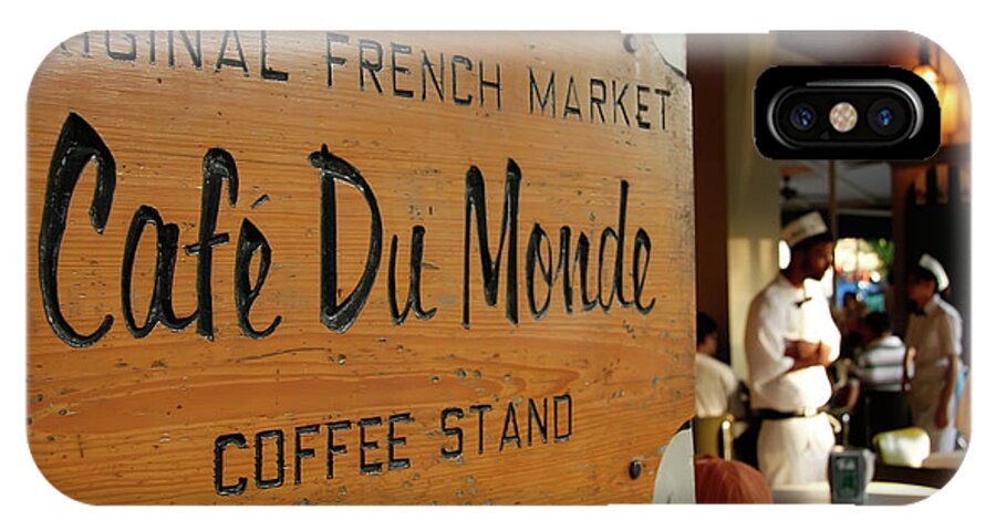 Cafe Du Monde iPhone X Case featuring the photograph Cafe Du Monde by KG Thienemann