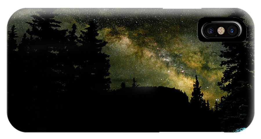Stars iPhone X Case featuring the photograph Camping Under the Milky Way 2 by Adam Reinhart