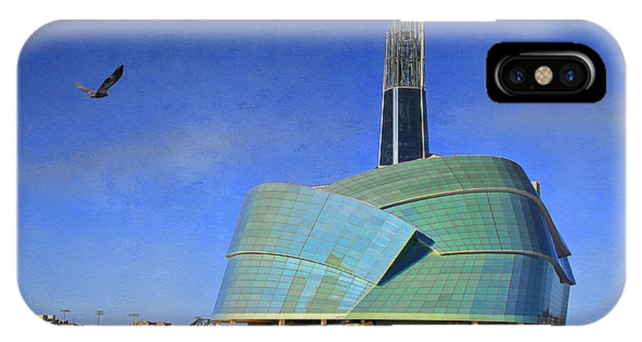 Architecture iPhone X Case featuring the photograph Canadian Museum for Human Rights by Teresa Zieba