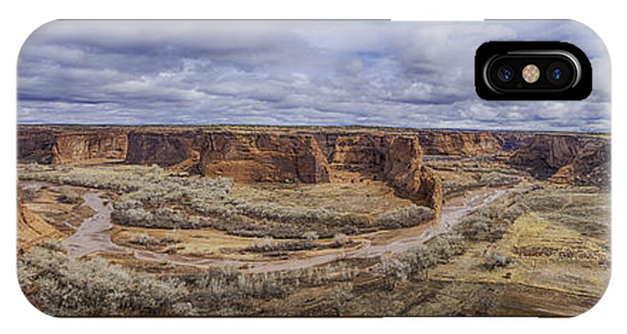 Navajo iPhone X Case featuring the photograph Canyon de Chelly by R Thomas Berner