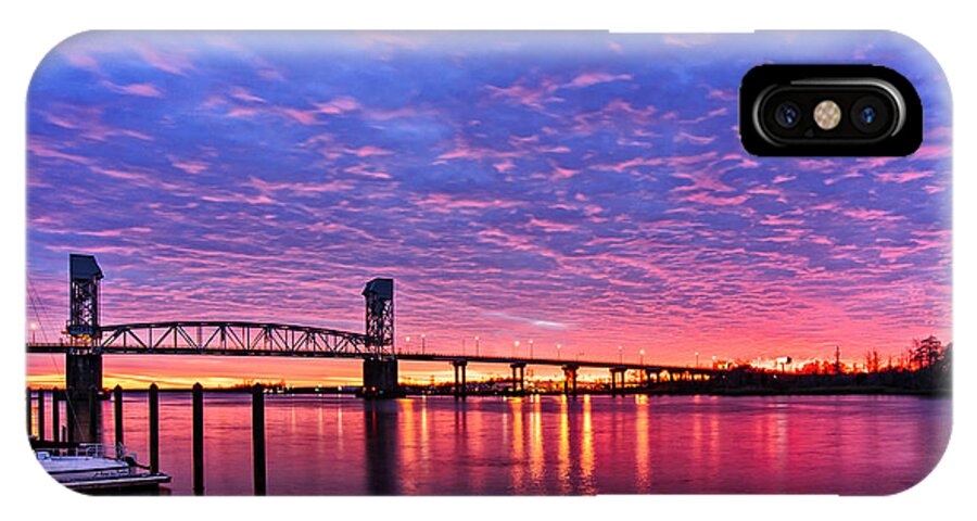 Wilmington iPhone X Case featuring the photograph Cape fear Bridge1 by DJA Images
