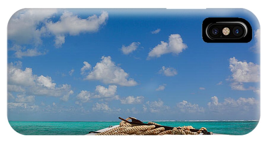 Belize iPhone X Case featuring the photograph Caribbean Sea by Donna Shahan