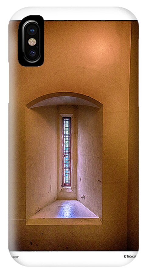 Cardiff iPhone X Case featuring the photograph Castle Window by R Thomas Berner
