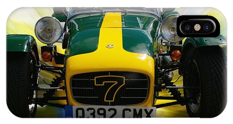 Caterham 7 iPhone X Case featuring the photograph Caterham 7 by Chris Day