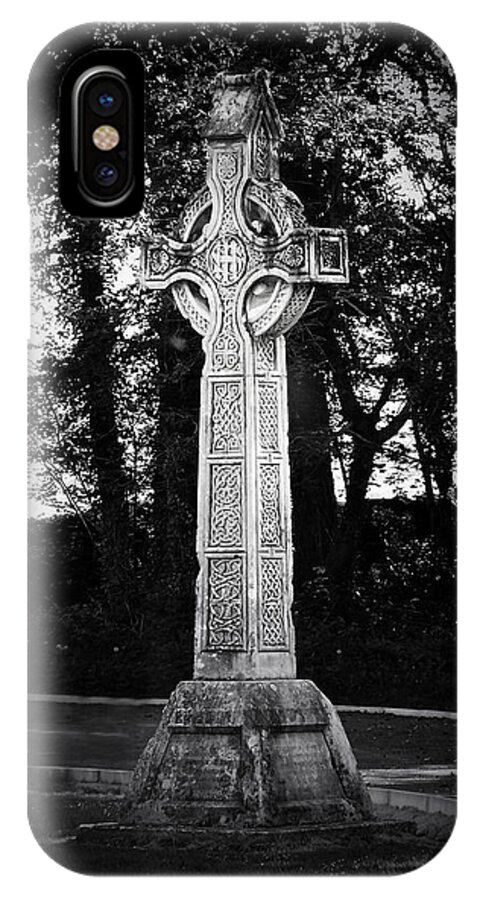 Irish iPhone X Case featuring the photograph Celtic Cross in Killarney Ireland by Teresa Mucha