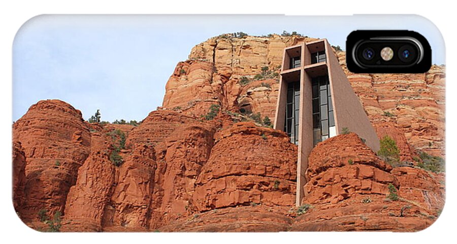 Sedona iPhone X Case featuring the photograph Chapel of the Holy Cross by Samantha Delory