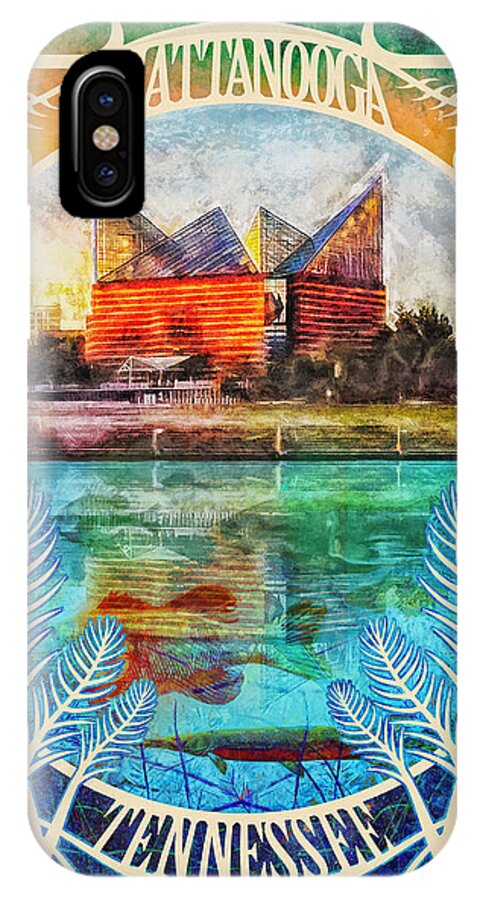 Chattanooga iPhone X Case featuring the photograph Chattanooga Aquarium Poster by Steven Llorca