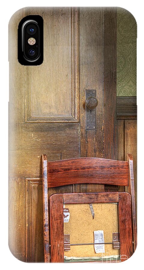 Chair iPhone X Case featuring the photograph Church Chair by Craig J Satterlee