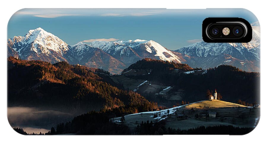 Sveti iPhone X Case featuring the photograph Church of Saint Thomas at sunrise by Ian Middleton