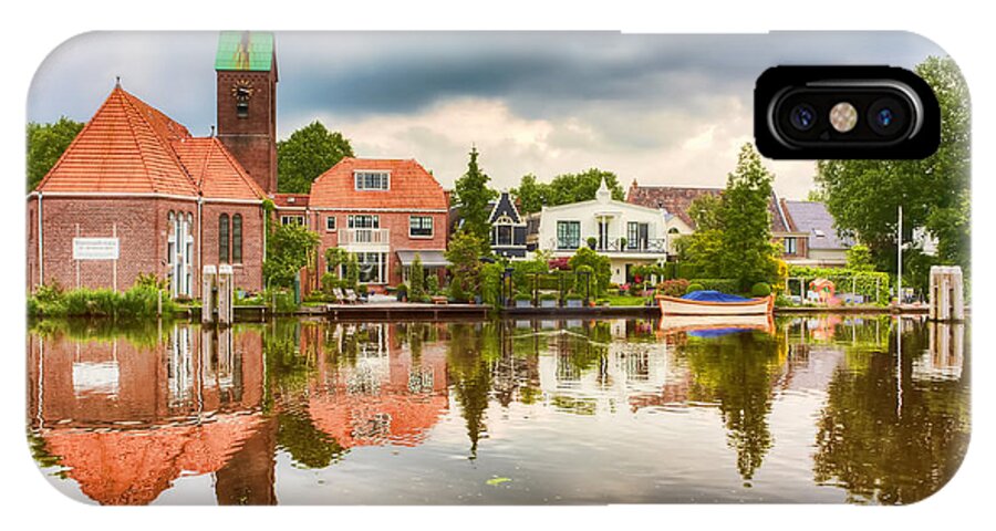 Netherlands iPhone X Case featuring the photograph Church Reflections by Nadia Sanowar