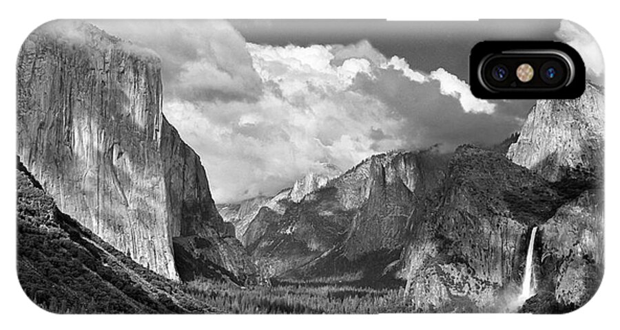 Yosemite iPhone X Case featuring the photograph Clearing Skies Yosemite Valley by Tom and Pat Cory