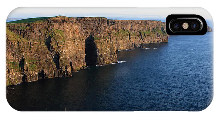 Ireland iPhone X Case featuring the photograph Cliffs of Moher In Evening Light by Aidan Moran