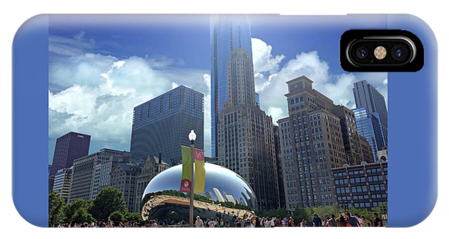 Cloudgate iPhone X Case featuring the photograph Cloud Gate in Chicago by Marie Hicks