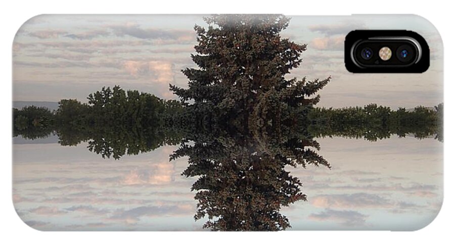 Nepa iPhone X Case featuring the photograph Clouds Up and Down by Christina Verdgeline