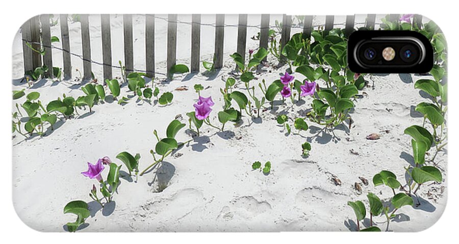 Sand iPhone X Case featuring the photograph Coastal Flowers by Dorothy Cunningham