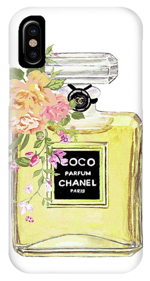 Coco Chanel Perfume Iphone X Case For Sale By Del Art