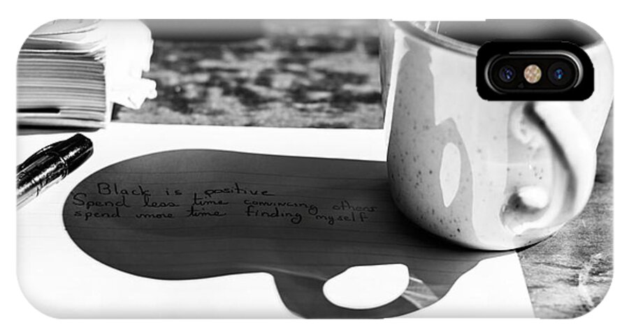 Coffee iPhone X Case featuring the photograph Coffee Poetry by Metaphor Photo