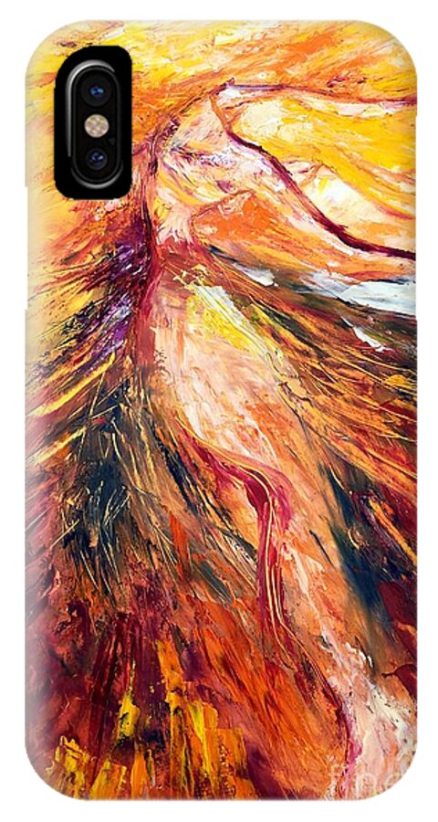 Chakra iPhone X Case featuring the painting Color Dance by Marat Essex