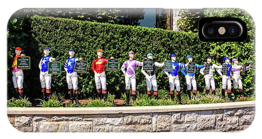 Colors iPhone X Case featuring the photograph Colors of Past Stakes at Keeneland KY by Chris Smith