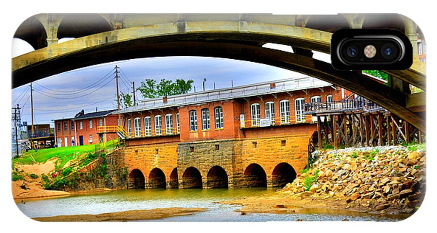 Columbia Canal At Gervais Street Bridge iPhone X Case featuring the photograph Columbia Canal At Gervais Street Bridge by Lisa Wooten