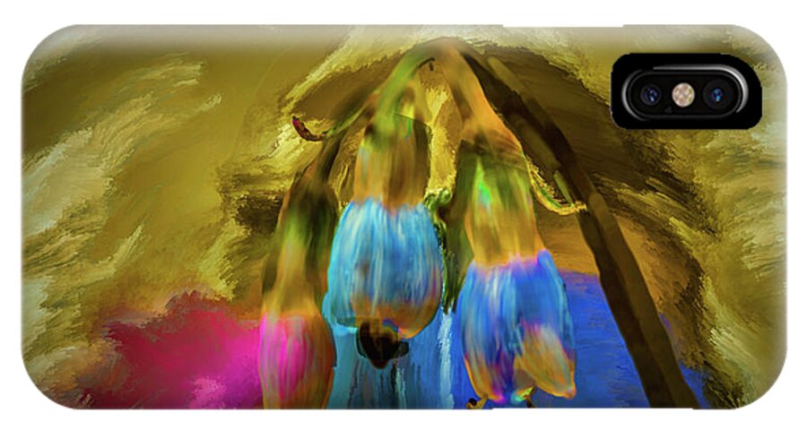Comfrey iPhone X Case featuring the digital art Comfrey Paint #h8 by Leif Sohlman