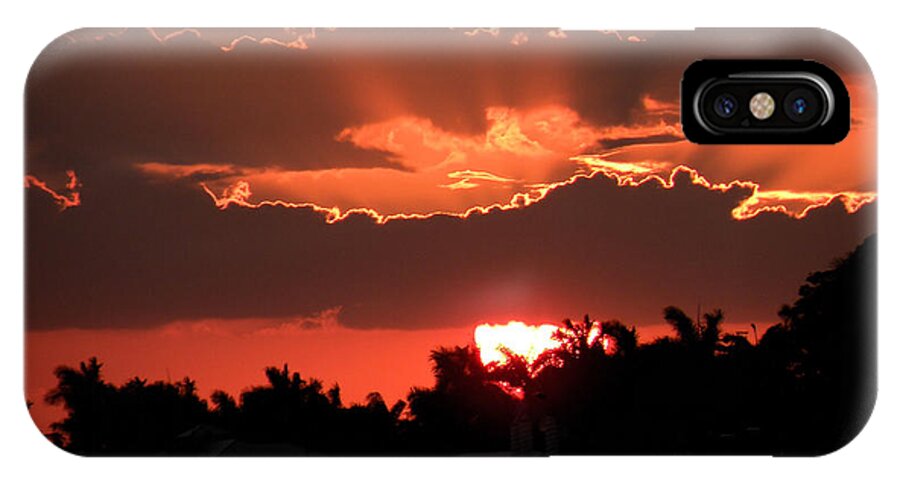Sunset iPhone X Case featuring the photograph Copper Sunset by Rosalie Scanlon