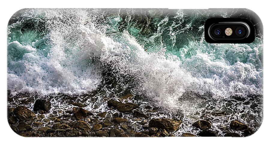 Ocean iPhone X Case featuring the photograph Crashing Surf by Jason Roberts