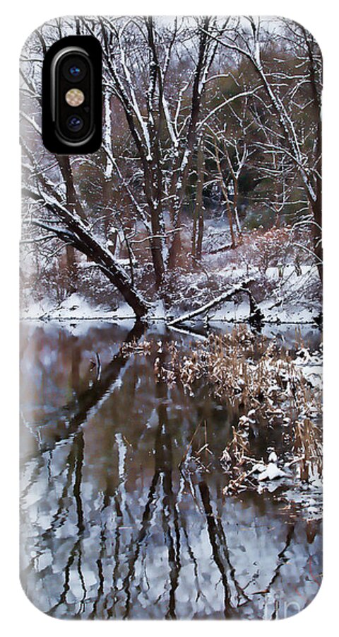 Creek iPhone X Case featuring the photograph Creekside by Nicki McManus