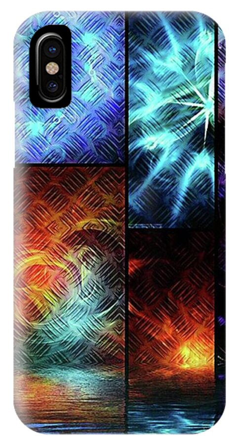 Artist iPhone X Case featuring the photograph Crosshatch Visions Submerging #art by Dx Works