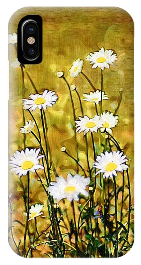 Daisy iPhone X Case featuring the photograph Daisy Field by Donna Bentley