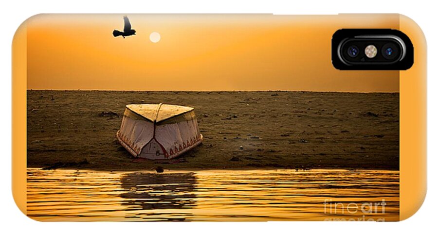 Dawn iPhone X Case featuring the photograph Dawn on the Ganga by Valerie Rosen