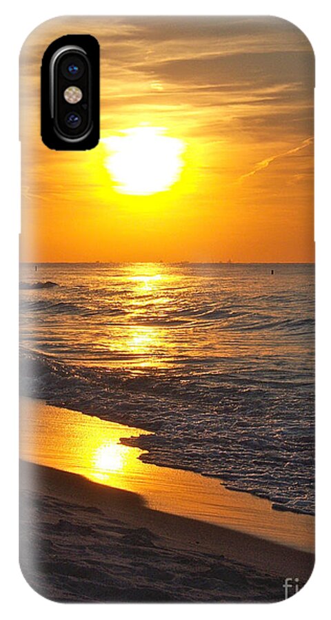 Sunset iPhone X Case featuring the photograph Day is Done by Pamela Clements