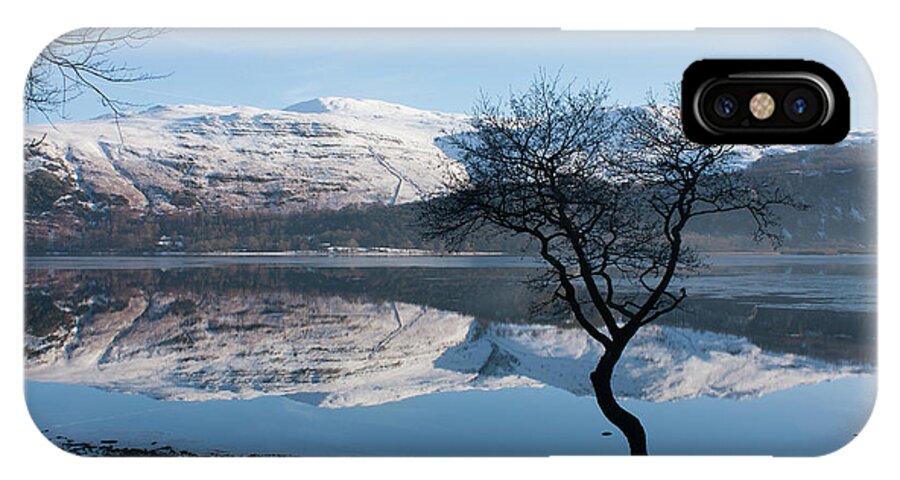 Landscape iPhone X Case featuring the photograph Derwentwater Tree View by Pete Walkden