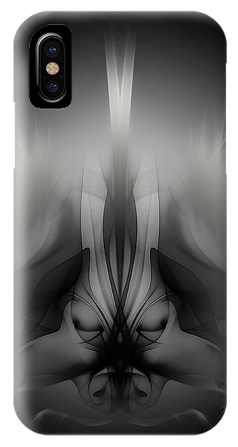 Clay iPhone X Case featuring the digital art Descent by Clayton Bruster