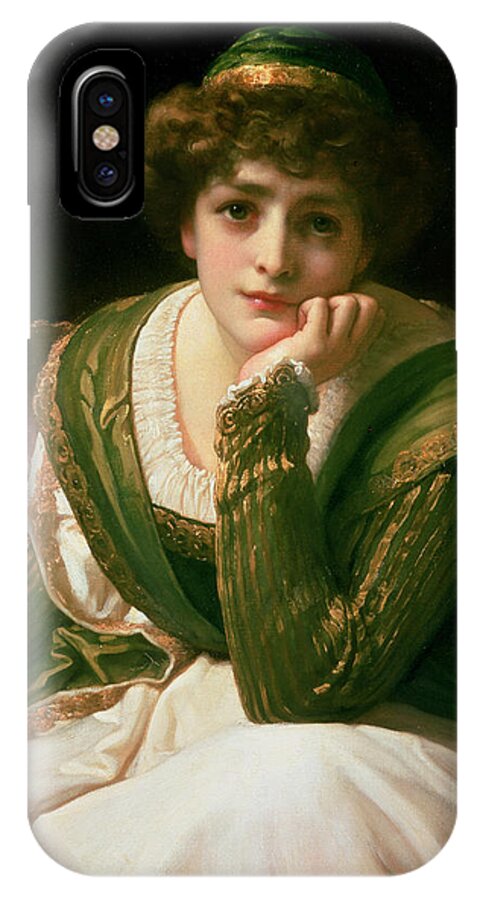Desdemona iPhone X Case featuring the painting Desdemona by Frederic Leighton