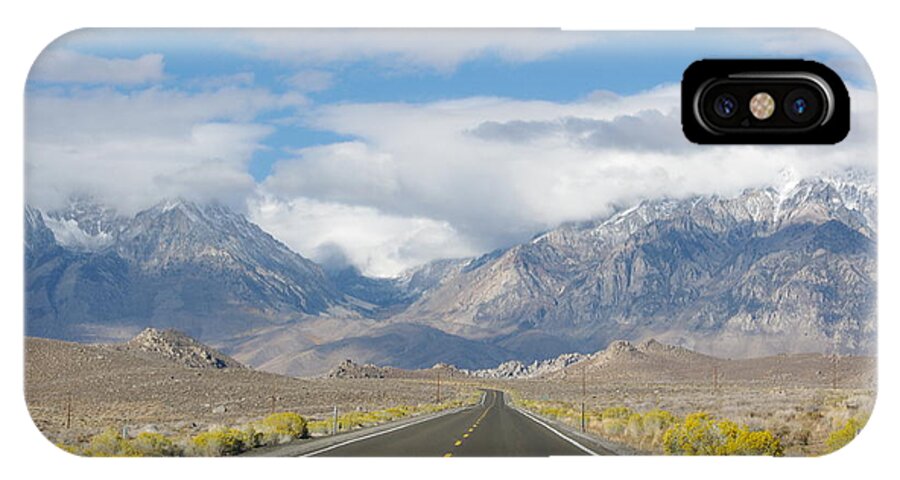 Mt. Whitney iPhone X Case featuring the photograph Deserted Road to Mt. Whitney by Jeff Lowe
