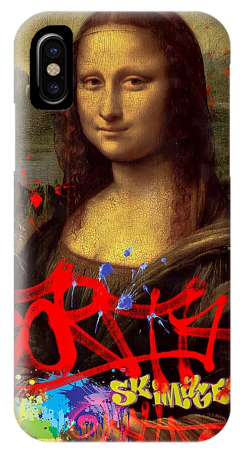 Mona Lisa iPhone X Case featuring the photograph Disrespect by Stan Kwong