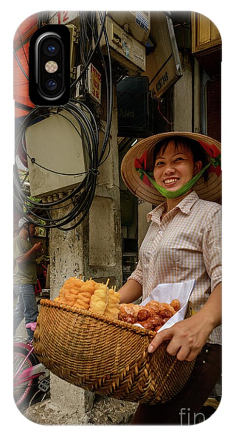 Asia iPhone X Case featuring the photograph Donut Seller by Werner Padarin