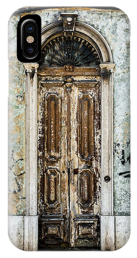 Weathered Door iPhone X Case featuring the photograph Door No 35 by Marco Oliveira