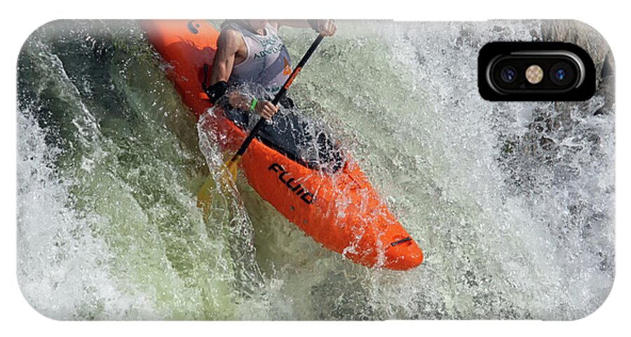 2009 Potomac Whitewater Festival iPhone X Case featuring the photograph Down the Spout by Art Cole
