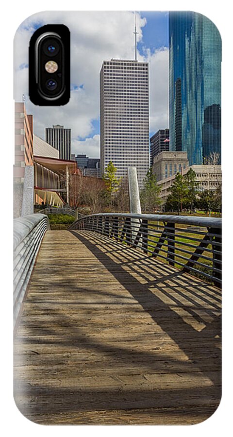 Houston iPhone X Case featuring the photograph Downtown Entrance by James Woody