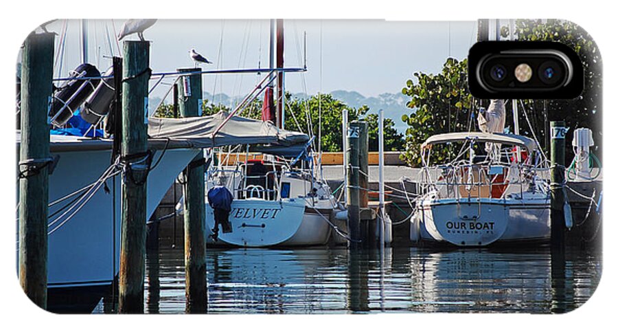 Boats iPhone X Case featuring the photograph Duneden FL. by Robert Meanor