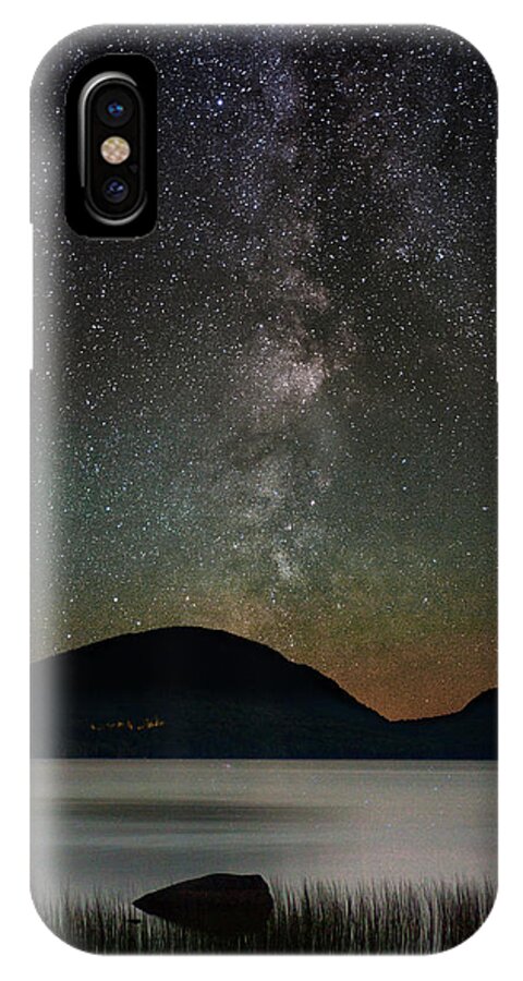 Stars.milkyway iPhone X Case featuring the photograph Eagle Lake and the Milky Way by Brent L Ander