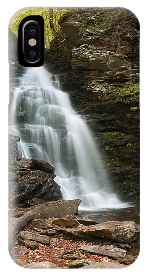 Ozone Falls iPhone X Case featuring the photograph Early Autumn Morning Below Ozone Falls by Gene Walls