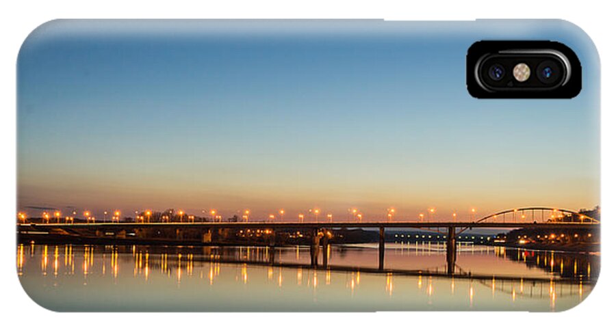 Sunset Bridge iPhone X Case featuring the photograph Early Evening Bridge at Sunset by John Williams