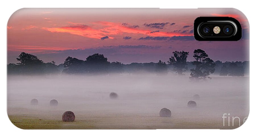Historic iPhone X Case featuring the photograph Early Morning Sunrise on the Natchez Trace Parkway in Mississippi by T Lowry Wilson